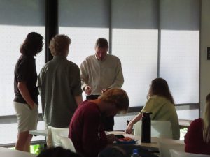 Gathering after the meeting